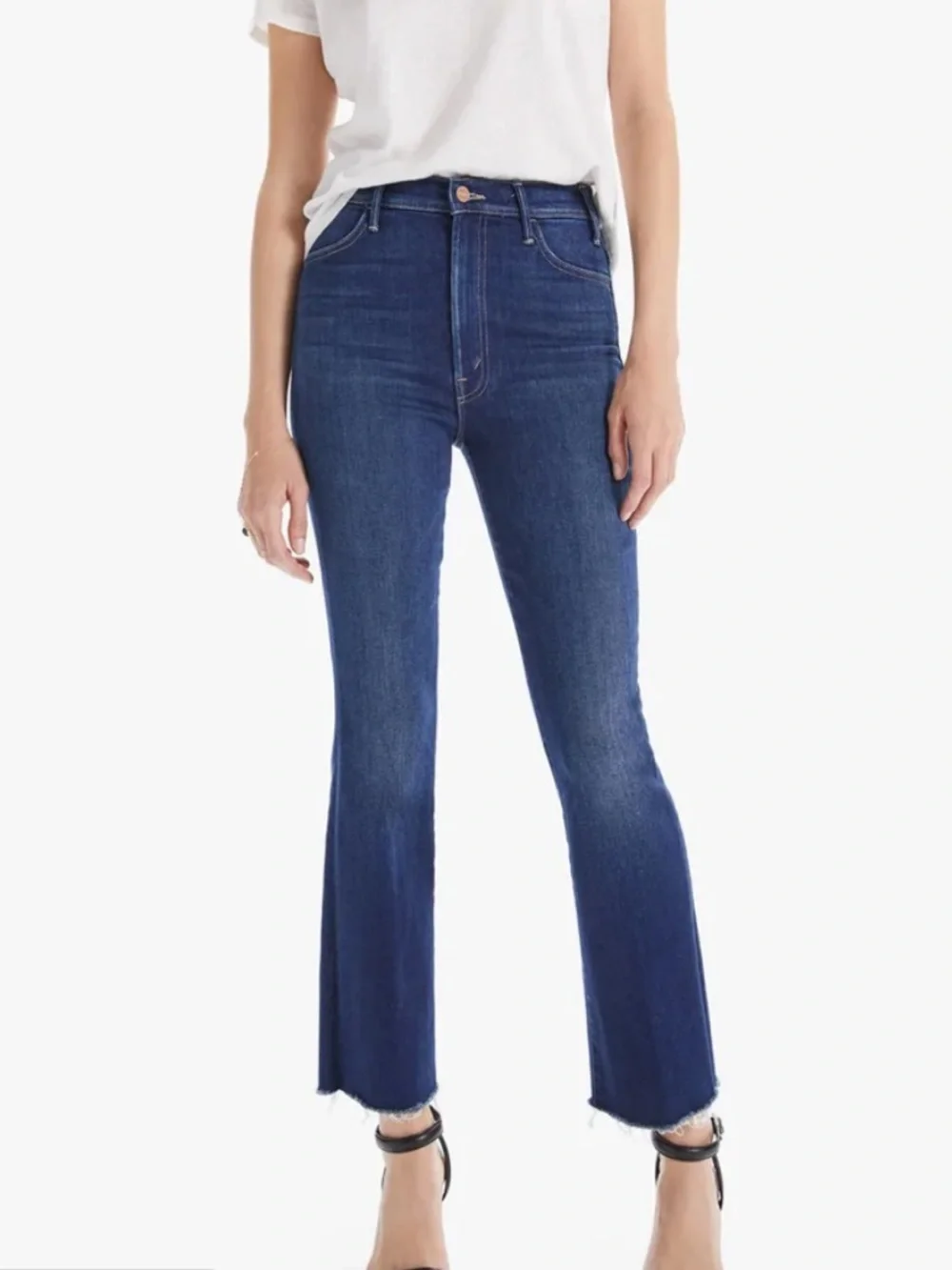 MOTHER the Hustler Ankle Fray Jeans in Home Movies Size 28